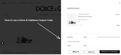 dolce gabbana discount|dolce gabbana coupon code.